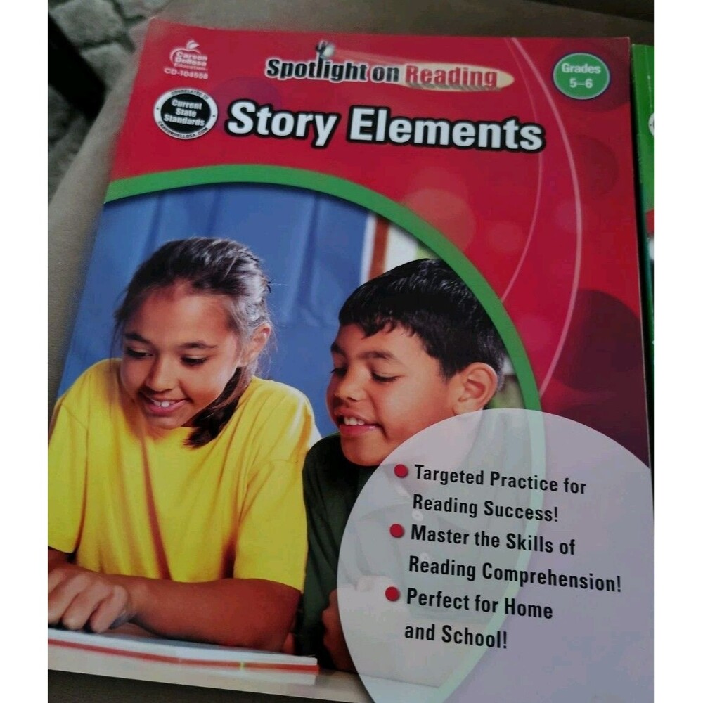 Spotlight On Reading Story Elements 4 Books Grades 5-6 Carson Dellosa - Picture 4 of 5